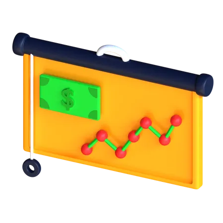 Money Strategy  3D Icon