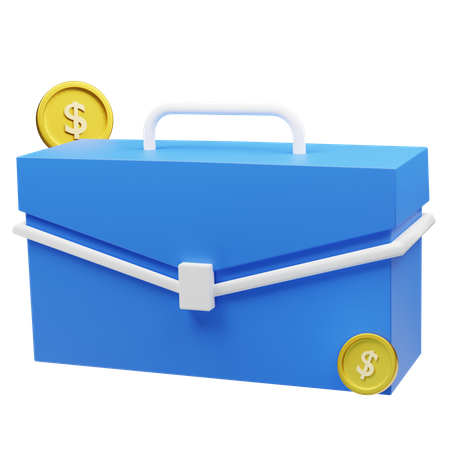 Money Suitcase  3D Icon