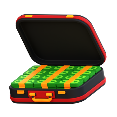 Money Suitcase  3D Icon