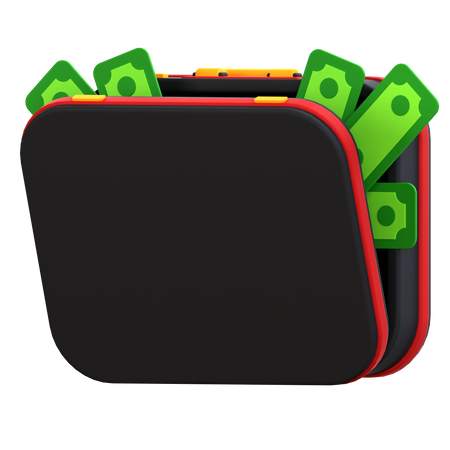 Money Suitcase  3D Icon