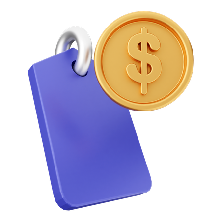 Money Tag  3D Icon