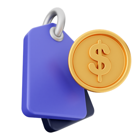 Money Tag  3D Icon