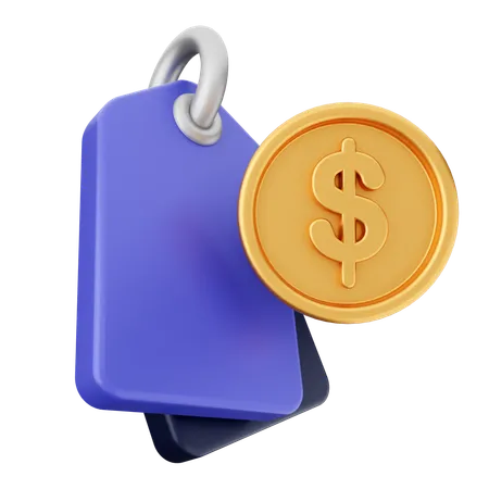 Money Tag  3D Icon