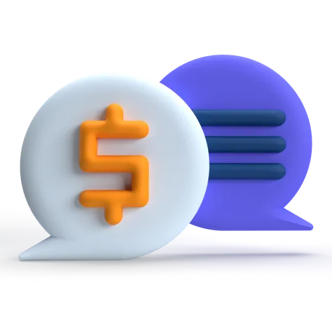 Money Talk  3D Icon