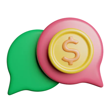 Money Talk  3D Icon