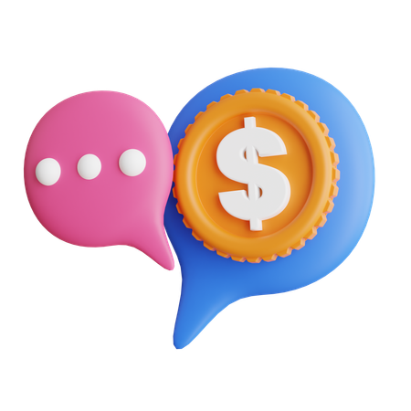 Money Talk  3D Icon