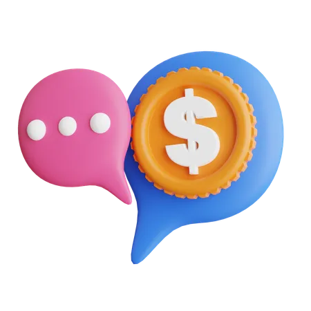 Money Talk  3D Icon