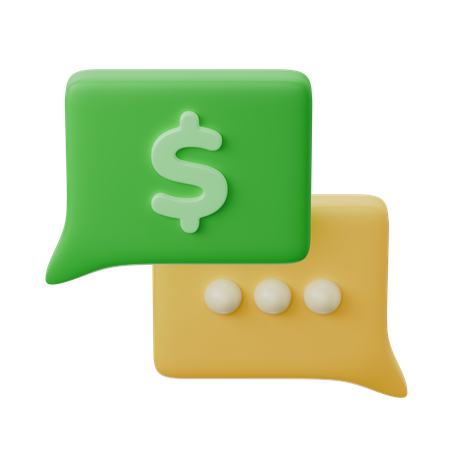 Money Talk  3D Icon