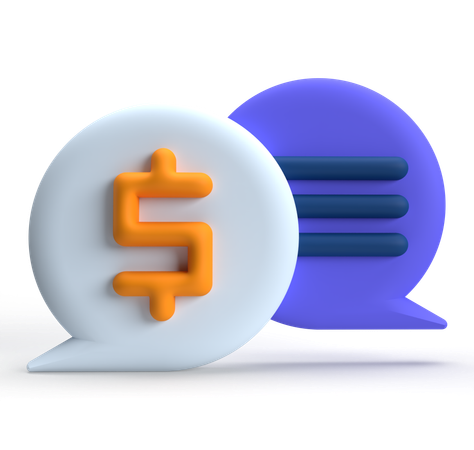 Money Talk  3D Icon