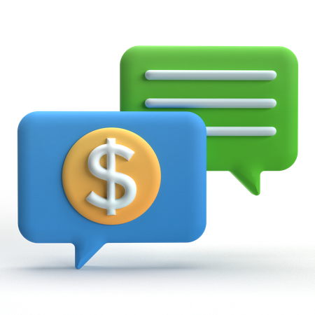 Money Talk  3D Icon