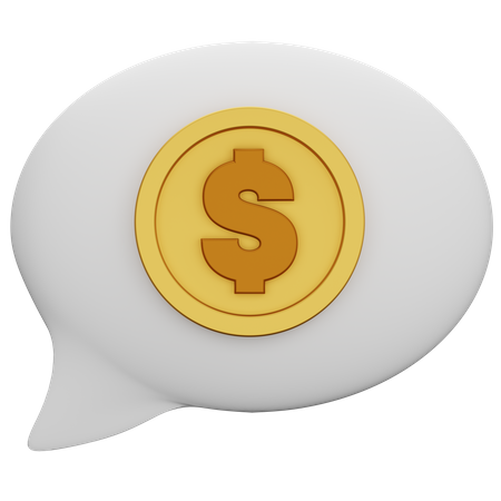 Money Talk  3D Icon