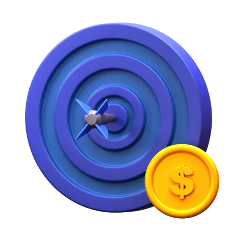 Money Target  3D Icon