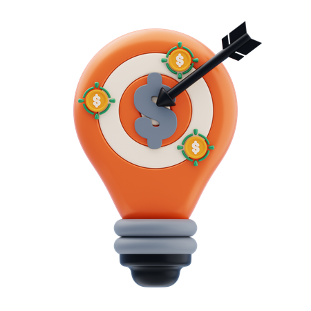 Money Target  3D Icon