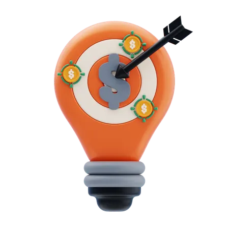 Money Target  3D Icon
