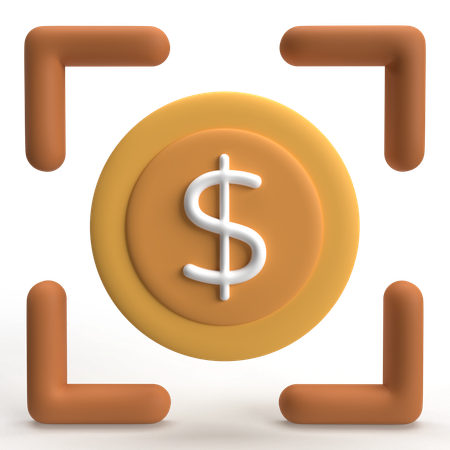 Money Target  3D Icon