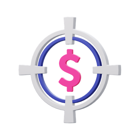 Money Target 3D Illustration