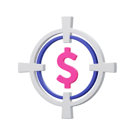 Money Target 3D Illustration