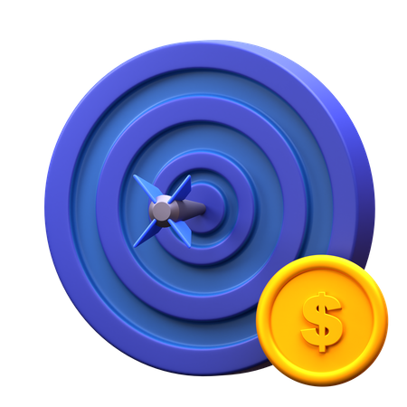 Money Target  3D Icon