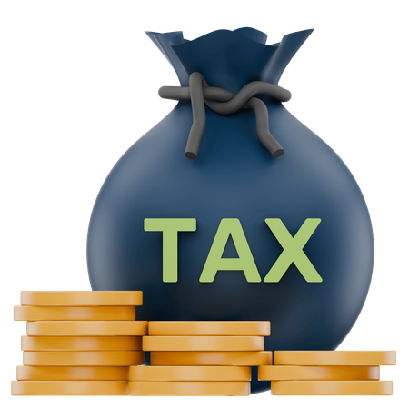 Money Tax  3D Icon