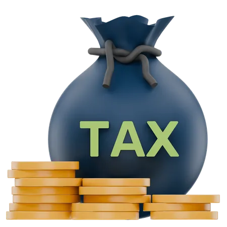 Money Tax  3D Icon
