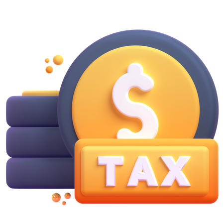 Money Tax  3D Icon