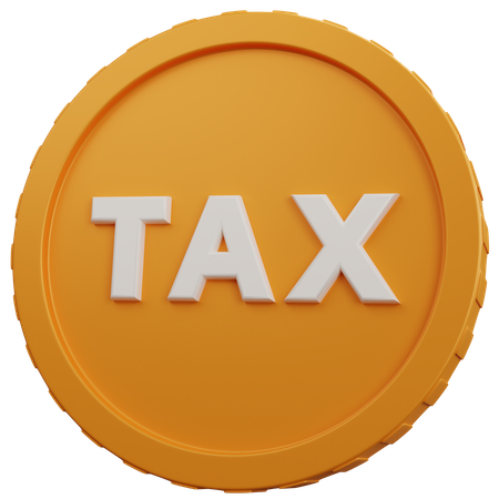 Money Tax  3D Icon