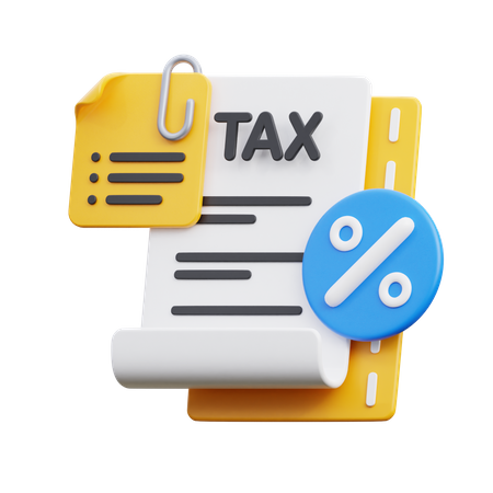 Money Tax  3D Icon