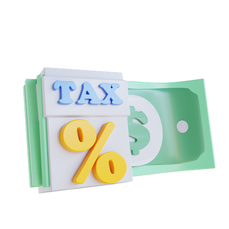 Money Tax  3D Icon