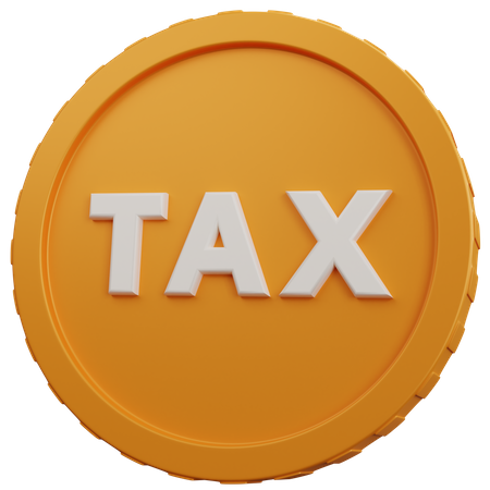 Money Tax 3D Icon