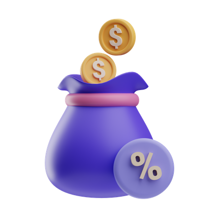 Money Tax  3D Icon