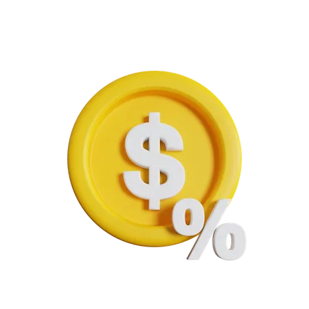 Usd Symbol And Taxation 3D Icon