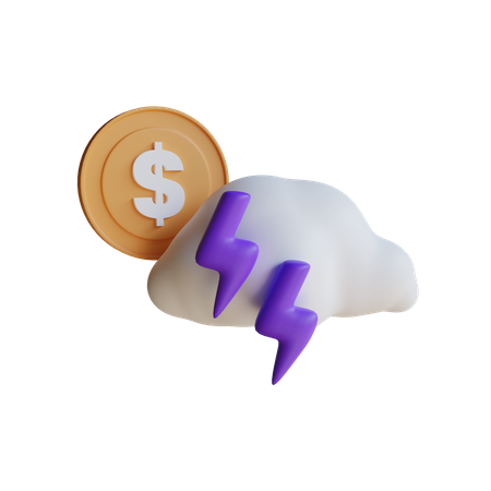 Money Thunder  3D Icon