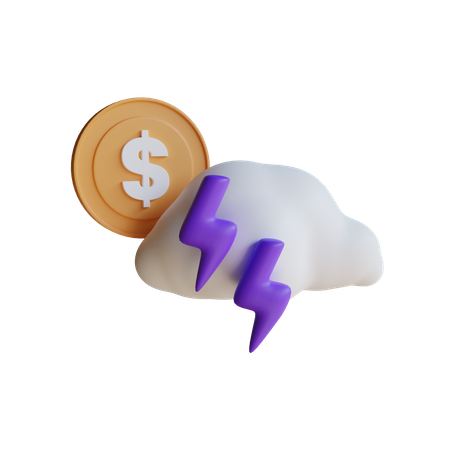Money Thunder  3D Icon