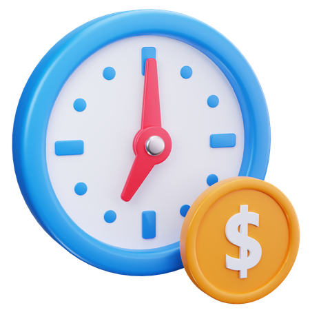 Money Time  3D Icon