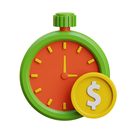 Money Time  3D Icon