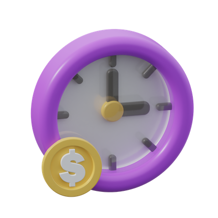 Money Time  3D Icon