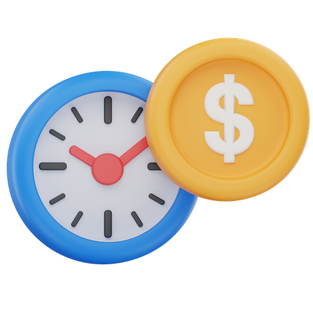 Money time  3D Icon