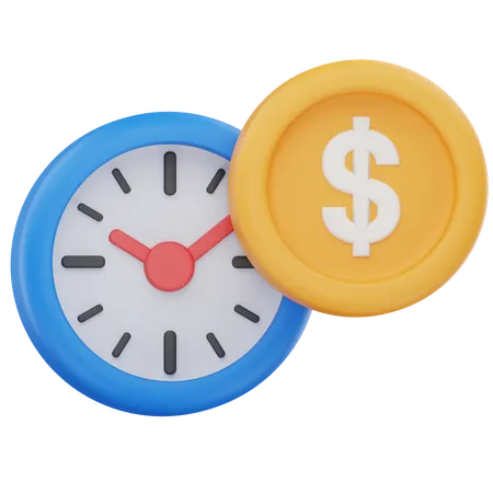 Money time  3D Icon