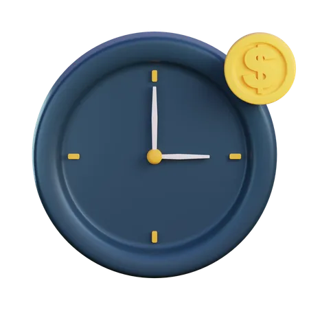 Money Time  3D Icon