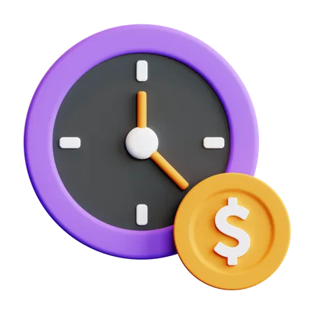 Money Time  3D Illustration