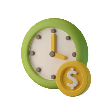 Temps d'argent  3D Icon