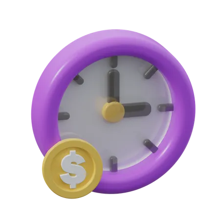 Temps d'argent  3D Icon