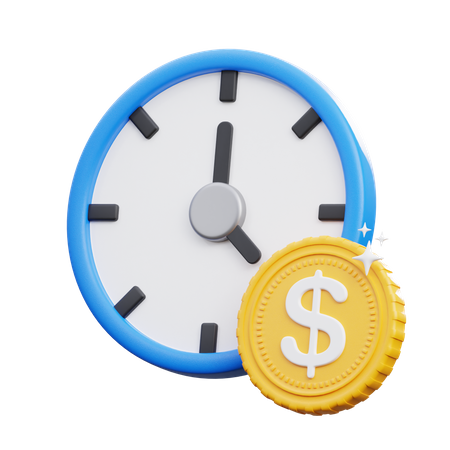 Money time  3D Icon