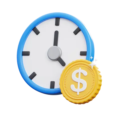 Money time  3D Icon