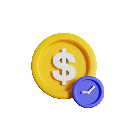 Deadline Or Usd Timer Icon 3D Icon