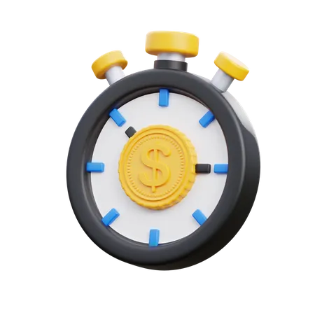 Money timer  3D Icon