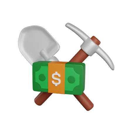 Money Tools 3 D Icon 3D Icon