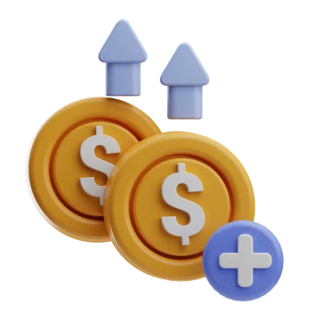 Money Top Up  3D Icon