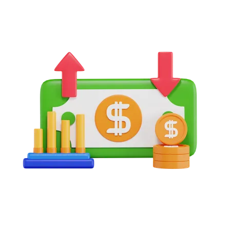 Money Trading  3D Icon