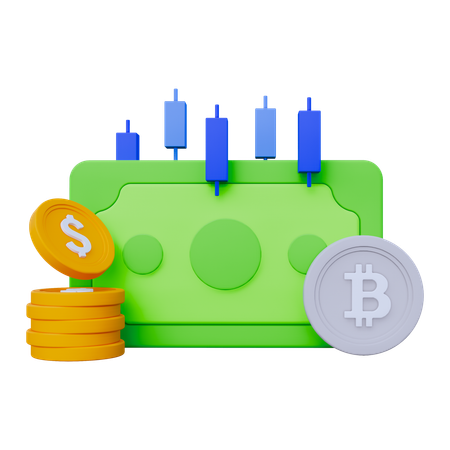 Money Trading  3D Icon